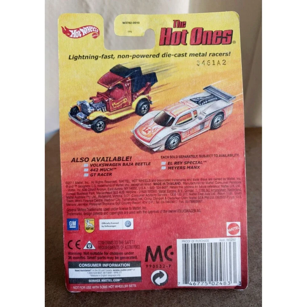 2011 Hot Wheels VOLKSWAGEN BAJA BEETLE The Hot Ones Series VW BUG Purple 1:64